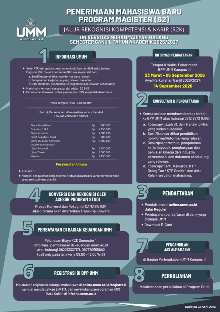 🎓 PENERIMAAN MAHASISWA BARU PROGRAM MAGISTER (S2) 🎓